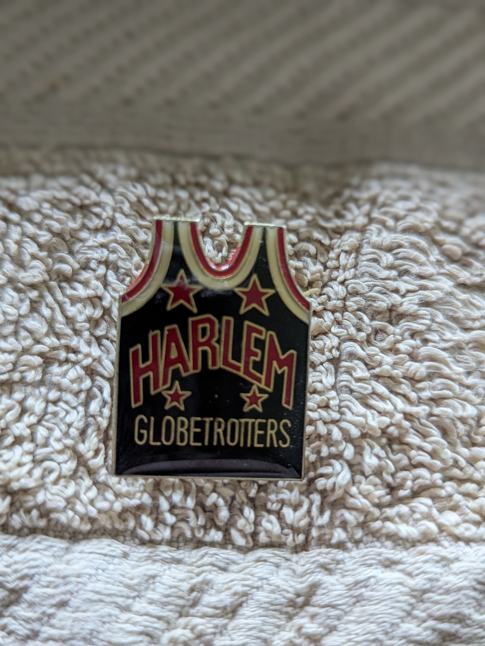 Vintage 90s Harlem Globetrotters Jersey Enamel Pin